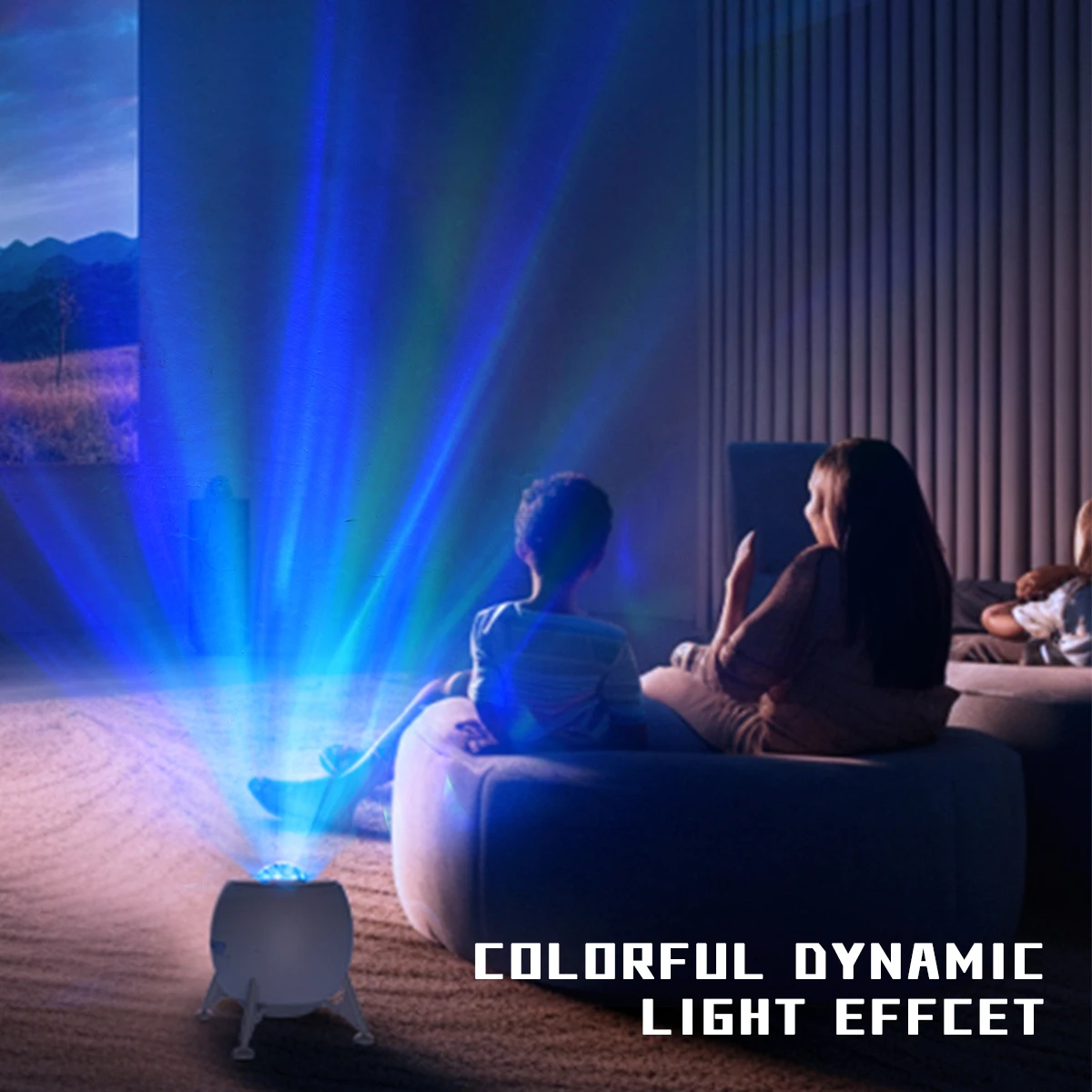 Space Lander Astronaut Galaxy Light Projector Spacecraft Night Light For Bedroom Room Decor Or Chritmas Gift Color Adjustable