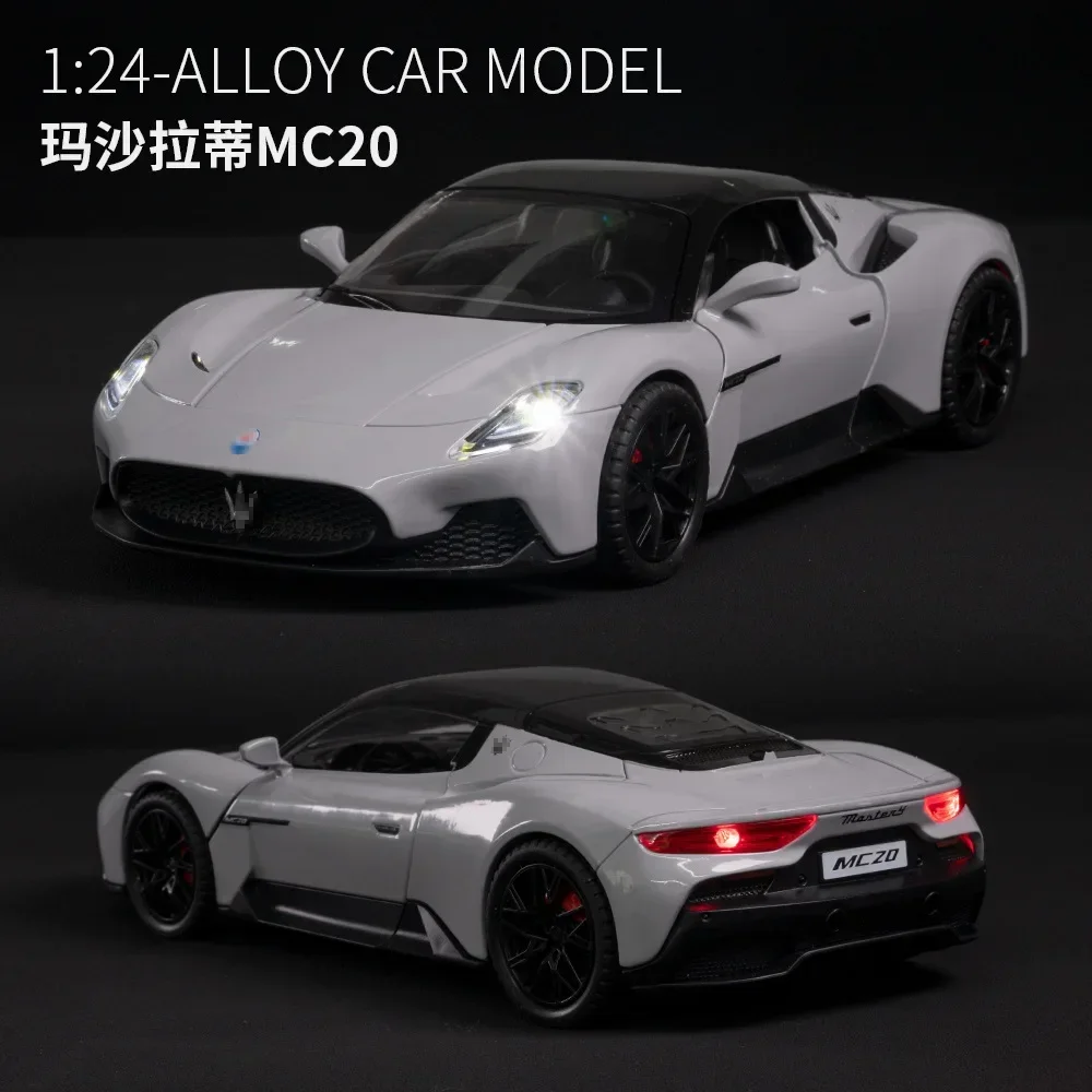 1:24 Maserati MC20 sports car High Simulation Diecast Car Metal Alloy Model Car Children's toys collection gifts