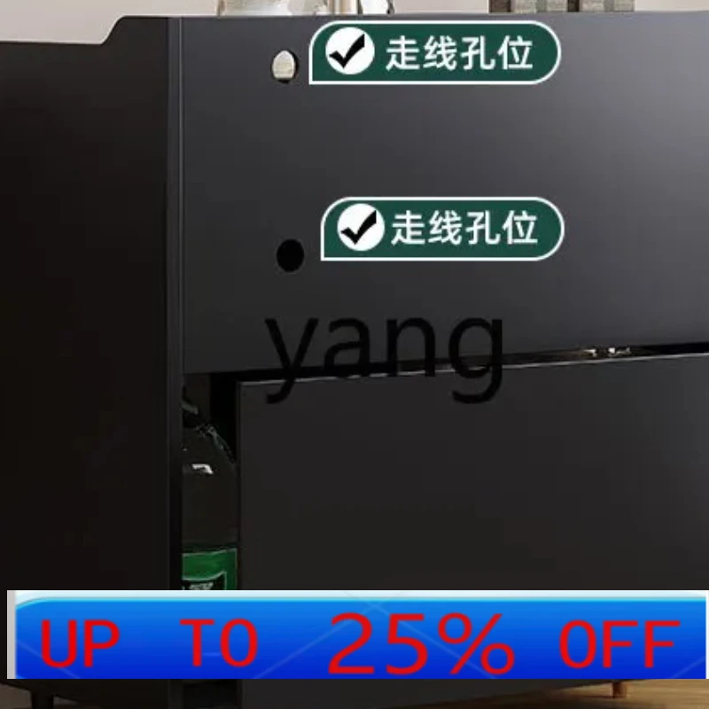 

LMM solid wood dining side cabinet rock slab tea cabinet living room wall coffee cabinet