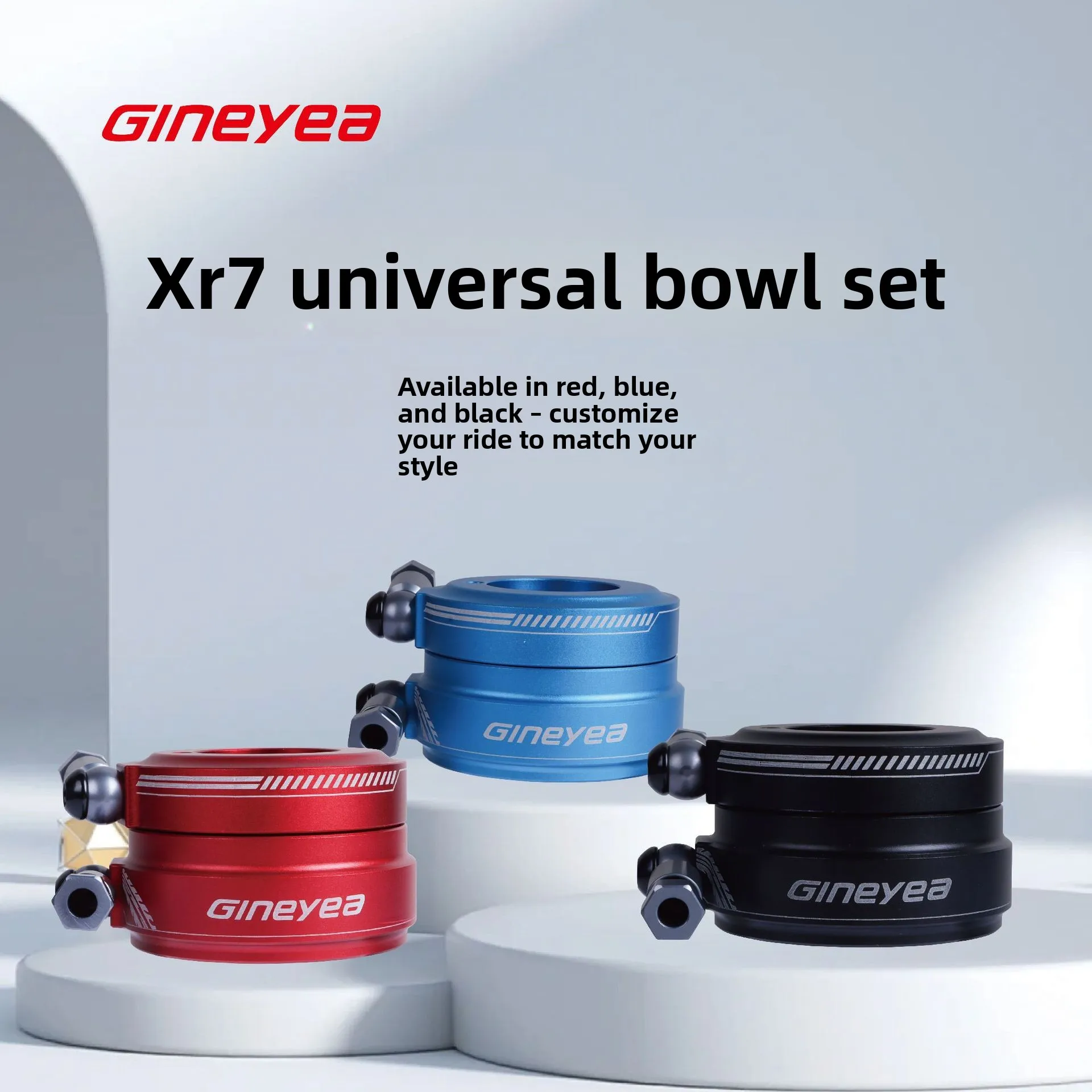 

Jingye Mountain Bike Headset Accessory Set with Oil Sealed Bearing for Disc Brake Smooth 360 Degree Rotation