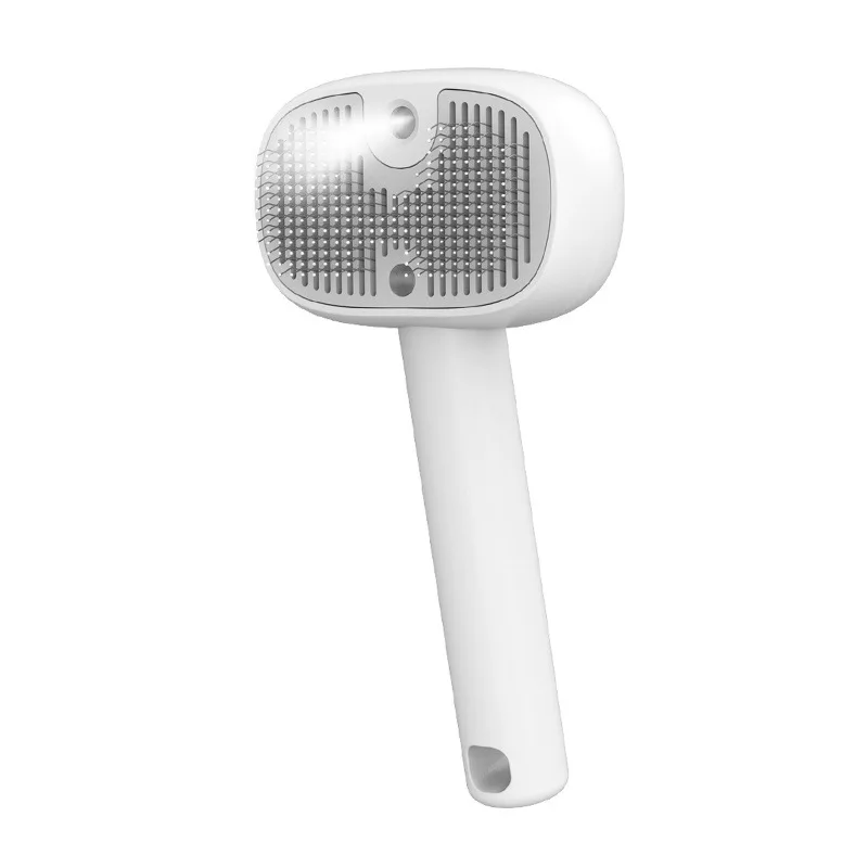 

Pet Grooming Tool 5-in-1 Steam Massage Brush UV Sterilizer Mist Hair Removal Comb Soft Teeth Easy Clean