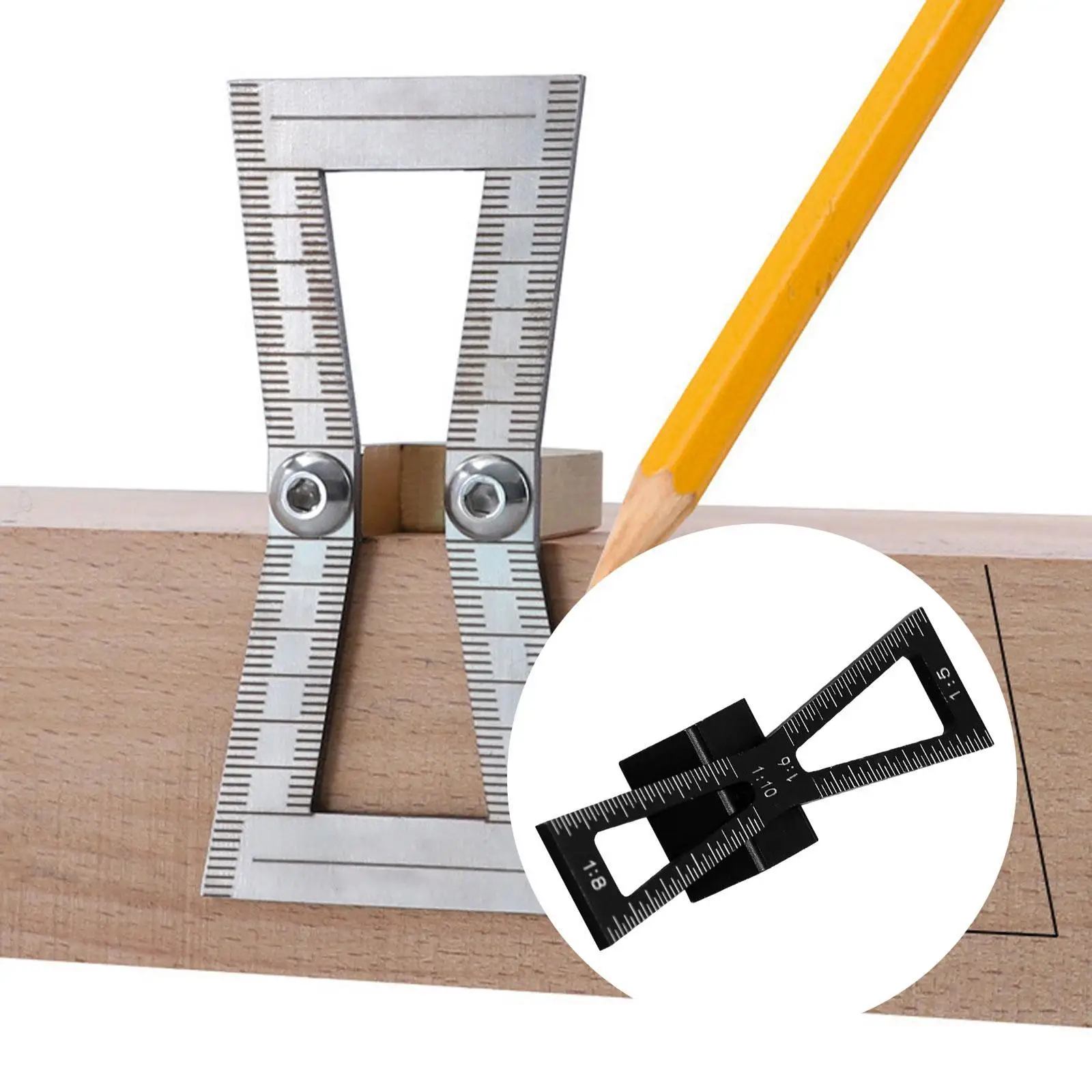 

Профессиональный маркер «ласточкин хвост» для резки 1:5, 1:6, 1:8, 1:10, наклонный калибр, приспособление для маркировки «ласточкин хвост» для пробковых изделий из твердой древесины, маркировка древесины