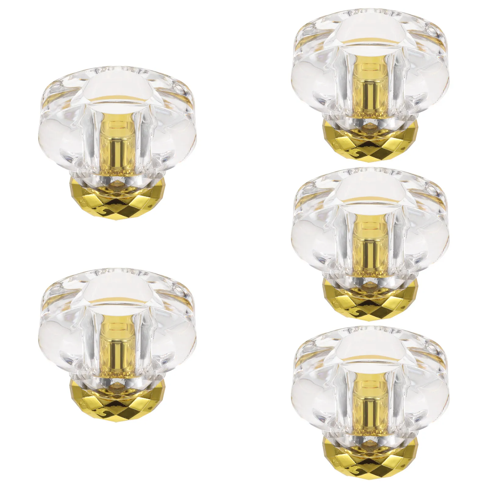 

5Pcs Clear Acrylic Perfume Bottle Caps 15Mm Diameter Universal Fit Snap-Lock Sealing Travel-Friendly Perfume Sprayer Top