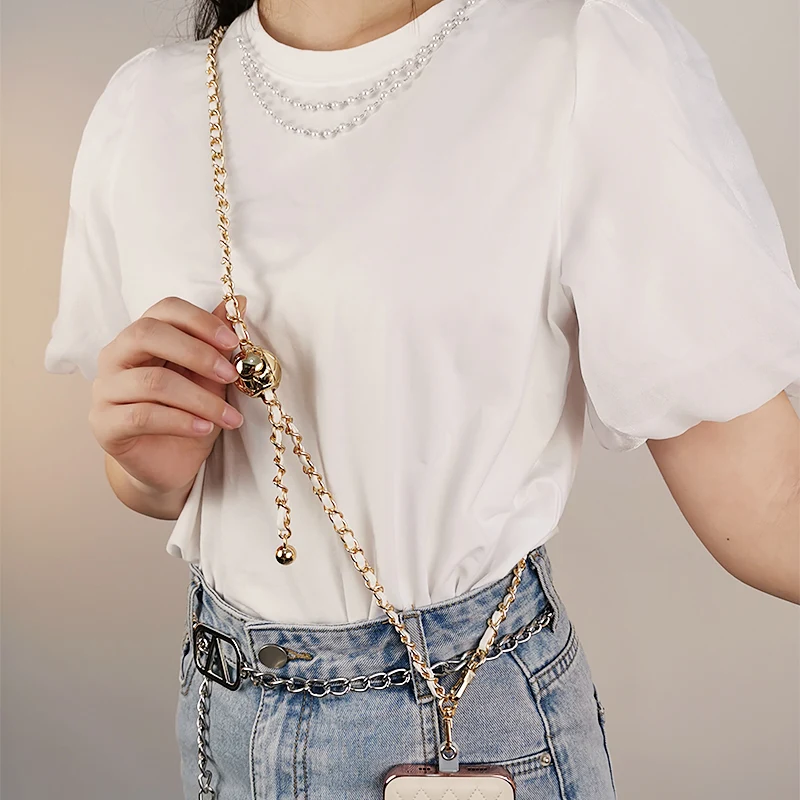 Long Crossbody Can Carry Small Fragrance Pickup Chain Pendant Anti-lost Sling Length Can Be Adjusted Straps Mobile Phone Lanyard