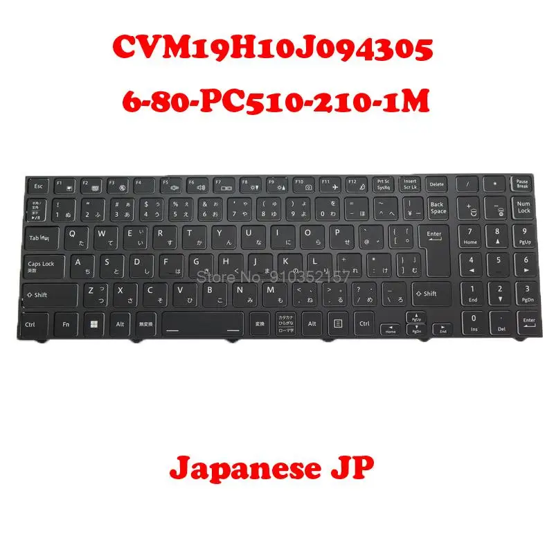 Imagem -01 - Teclado Retroiluminado jp la gr para Clevo Cvm19h10j094305 Cvm19h10j094305 680-pc5102101m Win11 Cvm18h96la9430b 690-pc510480-1 teclado retroiluminado jp la gr para clevo cvm19h10j094305 cvm19h10j094305 680 pc5102101m win11 cvm18h96la9430b 690 pc510480 1 01