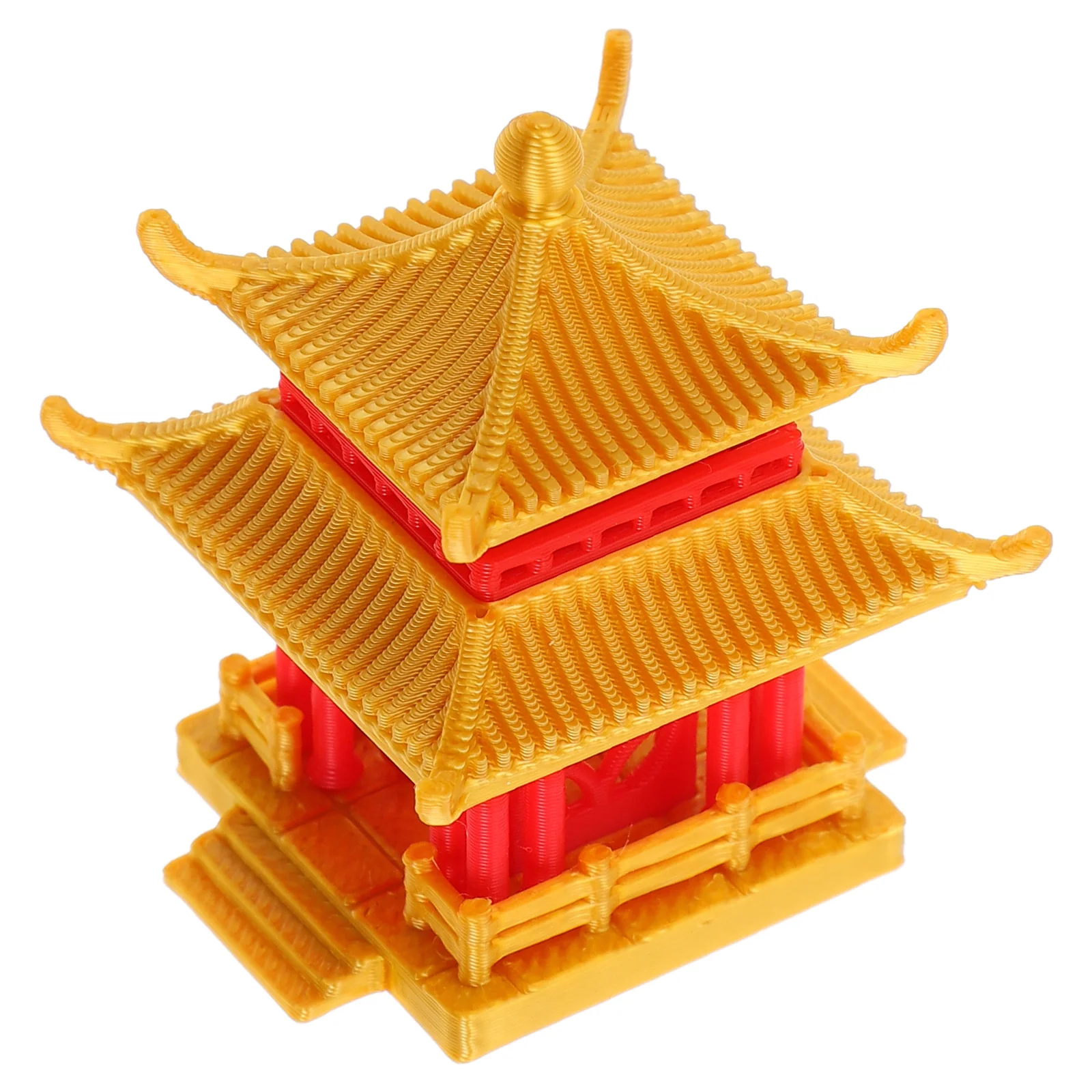 

Mini Pavilion Statue Compact Traditional Chinese Style Decoration for Aquarium Micro Landscape Room Garden Desktop Decorative