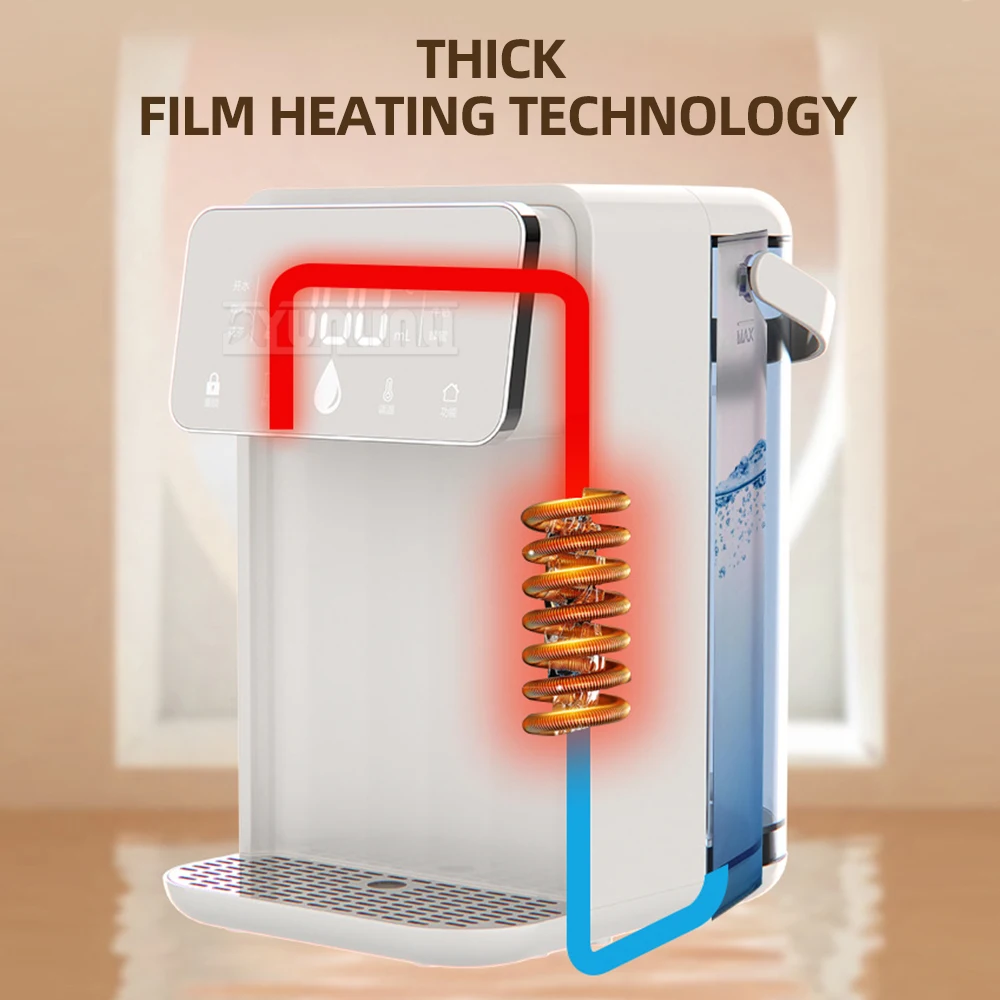 Desktop Hot and Cold Water Dispenser Instant Hot Water Dispenser 3.2L Large Tank with Filter Element 2025New