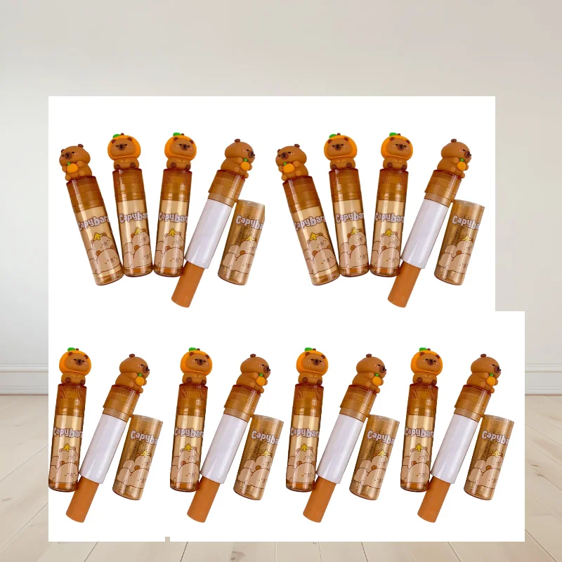 

1Pcs Cute Rubber Eraser Capybara Lipstick-Shaped Kids Prize Gift Creative Animal Eraser For Students School Stationery Supplies