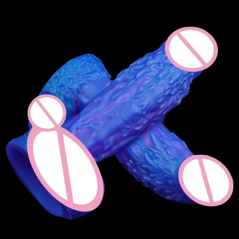 Animal Wolf Dildo Soft Fantasy Silicone Anal Plug Thick SM Prostate Massager G-Spot Butt Masturbator Adult Sex Toy for Men Women