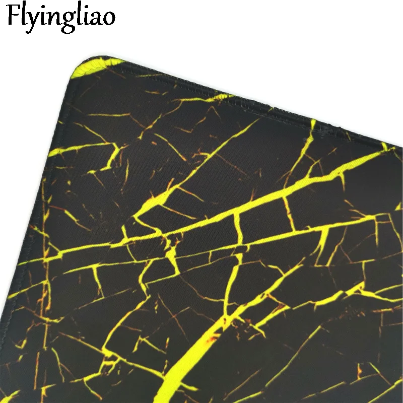 Yellow Marble Nordic Style Mousepad for Gaming Laptop Computer Desk Mat Mouse Pad Wrist Rests Table Mat Office Desk Accessories