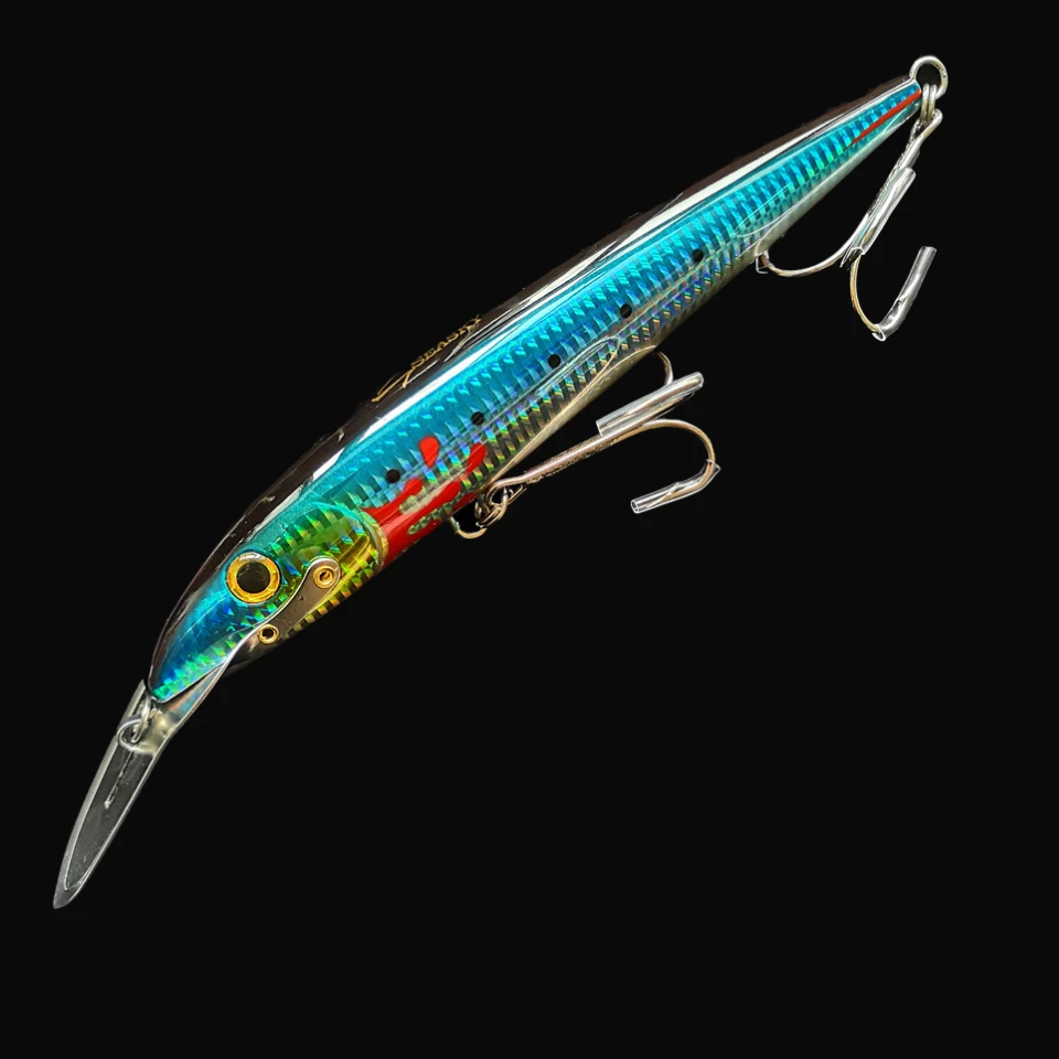 Swolfy Trolling Casting Minnow Angeln Locken 185mm 60g 225mm 76g Locken Künstliche Harten Köder für Meer boot Angeln Lockt – Detail 7