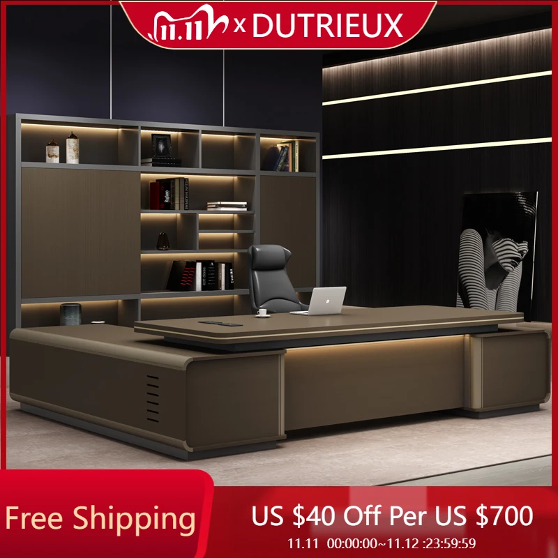 

European Corner Office Desk Standing Combination Modern Reception Office Desk Creativity High Quality Escritorio Desk Furniture