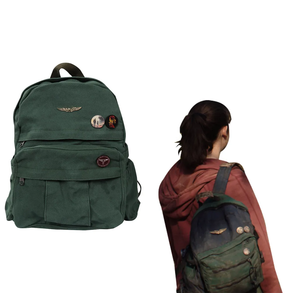 TV The Last of Us Ellie/Joel Cosplay Backpack Anime 3D Print School Bag School Bag Rucksack For Men Women