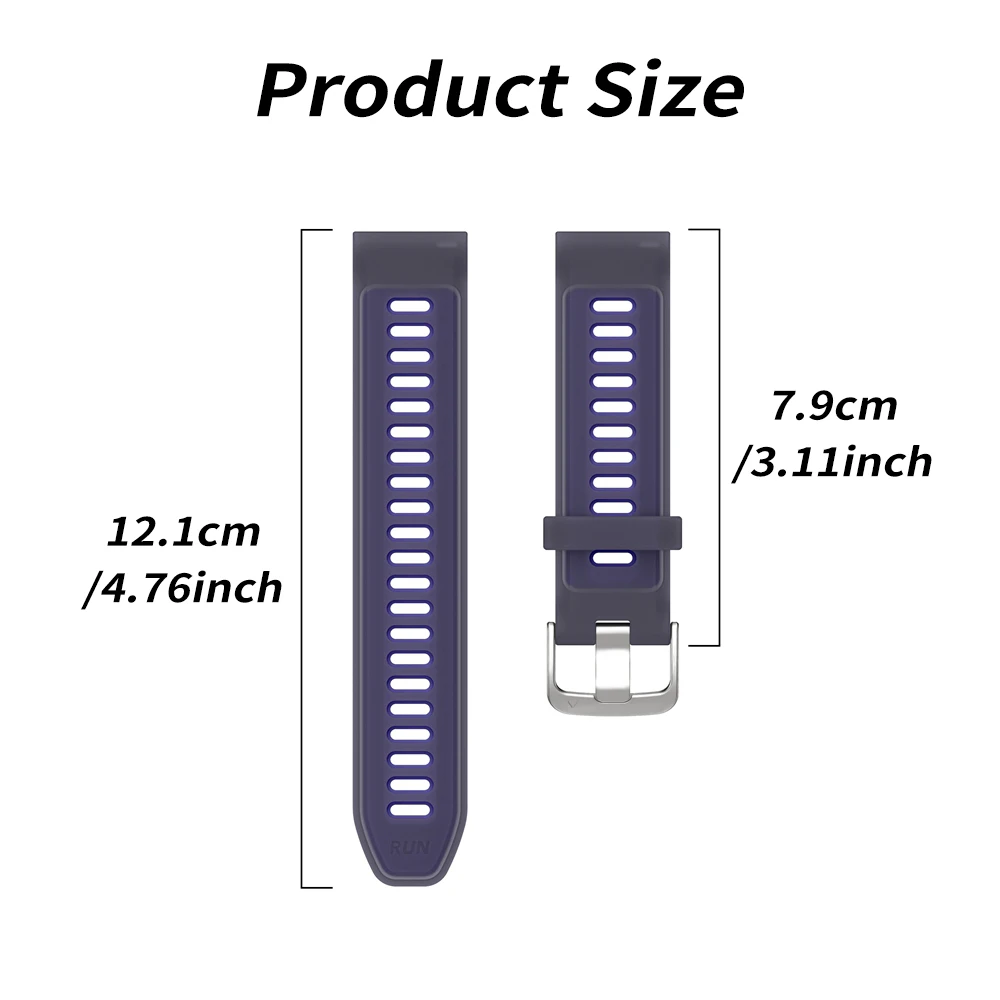 العالمي 22 مللي متر الرياضة سيليكون حزام ل Garmin Forerunner 570 47 مللي متر 265 255 الموسيقى الفرقة ل Vivoactive 4 سوار حزام الساعات