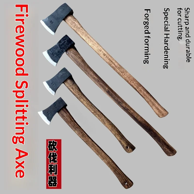 

Heavy-Duty Manganese Steel Large Axe Long-Handled Firewood Chopping Logging Tool