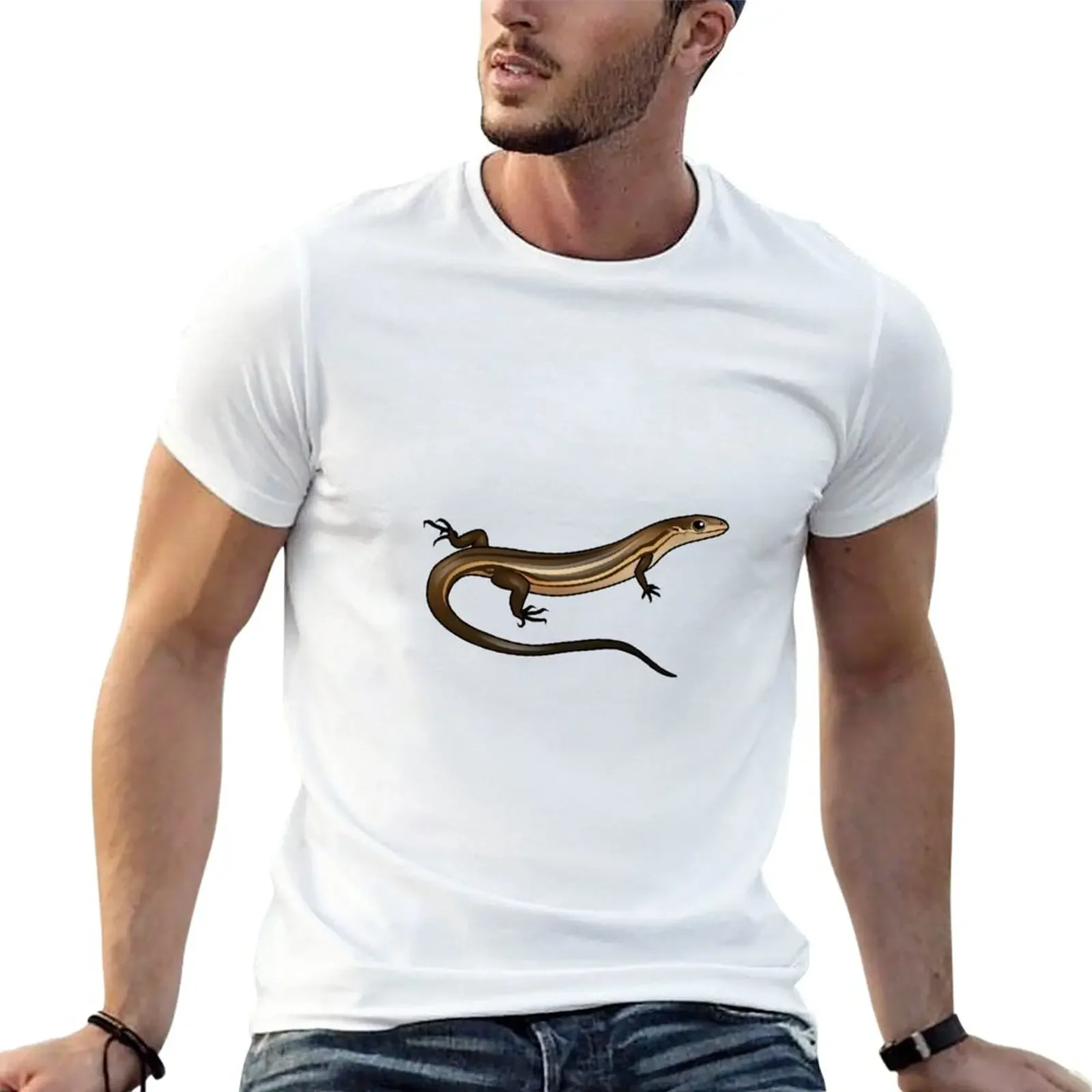 Glossy Grass Skink T-Shirt hippie clothes boys animal print new edition mens t shirts casual stylish