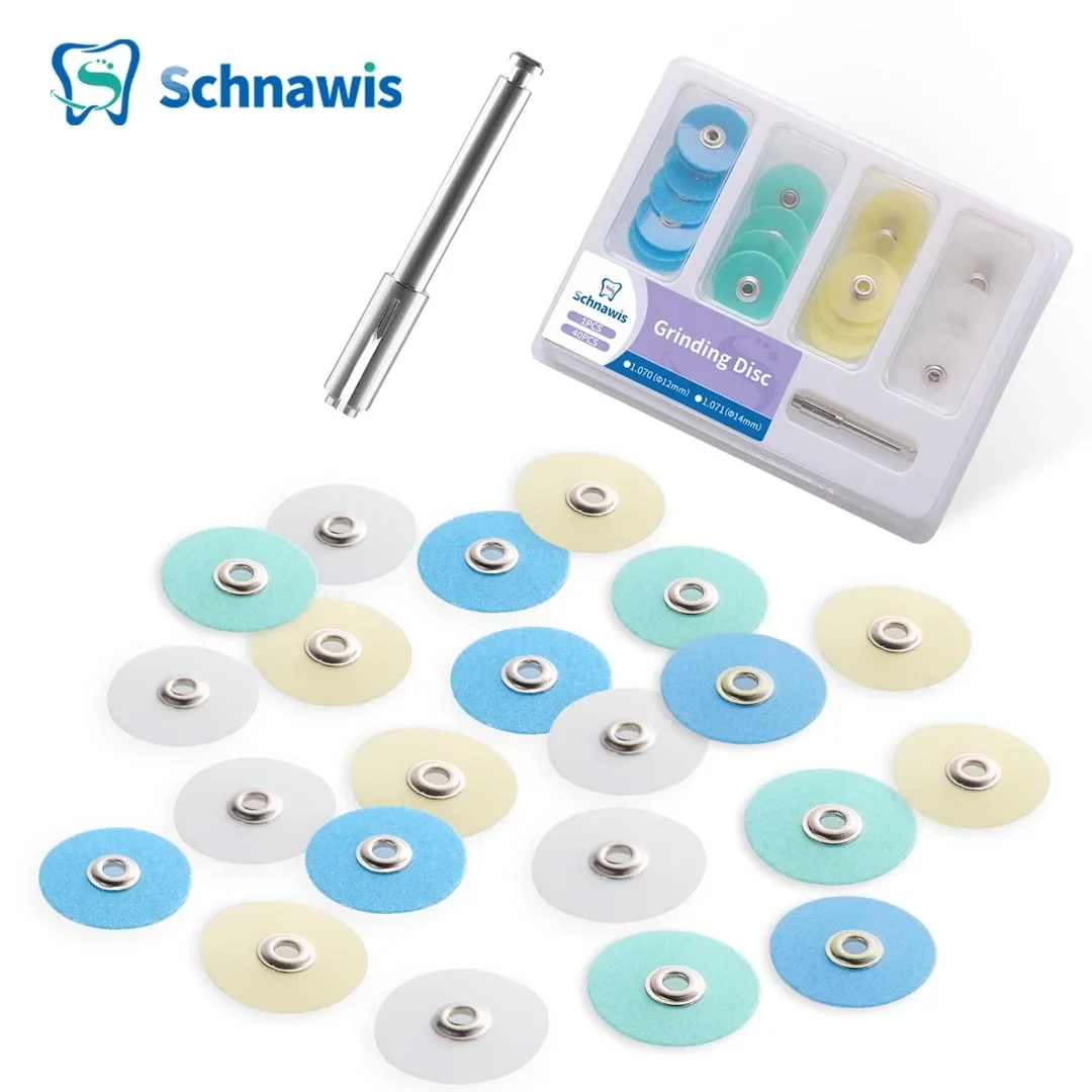 (Cant Be Autoclaved)Dental Polishing Discs Gross Reduction Contouring Mandrel Dental Consumables Stripes Dentist Tool Instrument