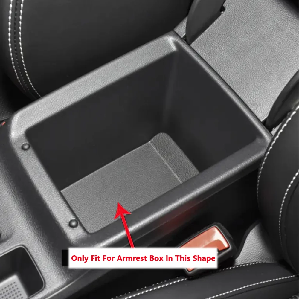 Car Console Armrest Storage Box for Octavia Mk4 2020-2023 Central Control Storage Box with Removable Mat Interior Accessories
