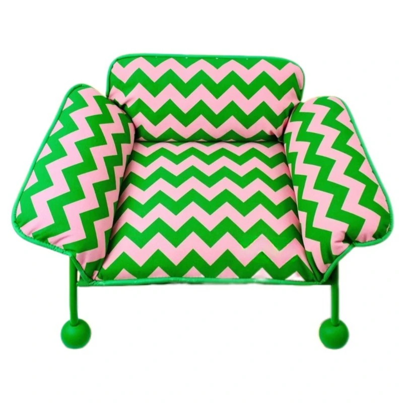 

Pet sofa bed striped heightened moisture-proof breathable removable cat litter dog bed sleeping mat