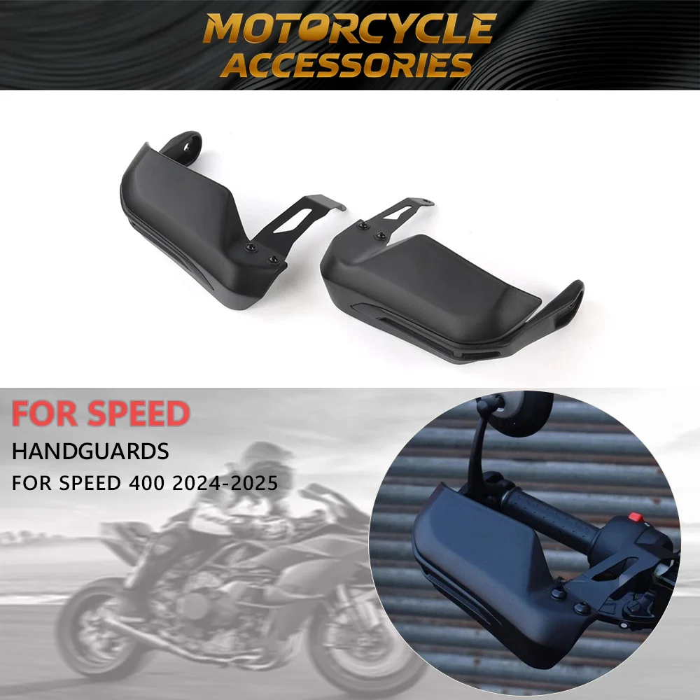 Handguards For Triumph Speed 400 2024-2025 Motorcycle Black Handguards Protective Handlebar Accessories Hand Protection Cover