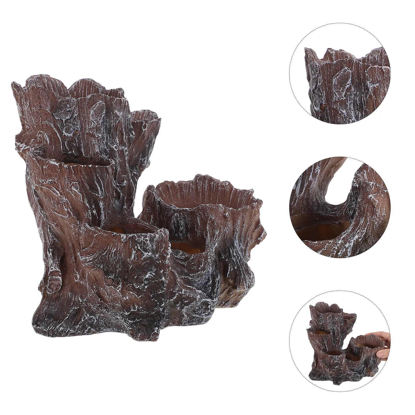 Six Hole Multi Succulent Flower Pot Large Ceramic Planter Pot Suitable for Home Garden Indoor Outdoor Decoration
