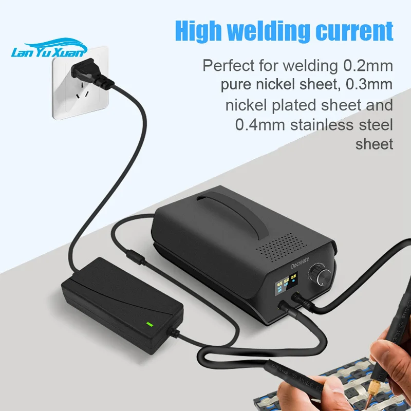 Docreate Portable Super-capacitor Spot Welder Spot Welding Machine for 0.3MM Nickel Plated Sheets