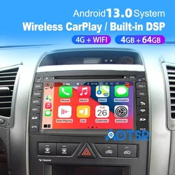 Android 13.0 8 Core for KIA SORENTO 2010 2011 2012 2013 Car DVD Player Navigation GPS Radio Head Unit Car Multimedia WiFi