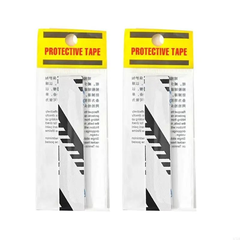 

2Pcs Tennis Rackets Paddle Head Protections Tape Sticker Tennis Sports Part