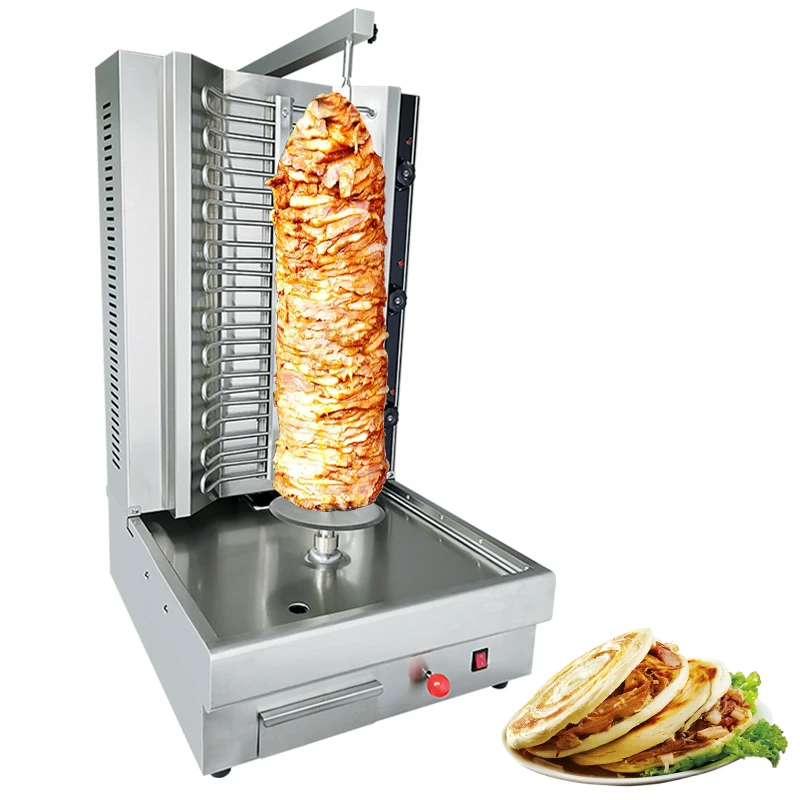Commercial Electric/Gas Shawarma Machine Stainless Steel Chicken Kebab Grill for Restaurants