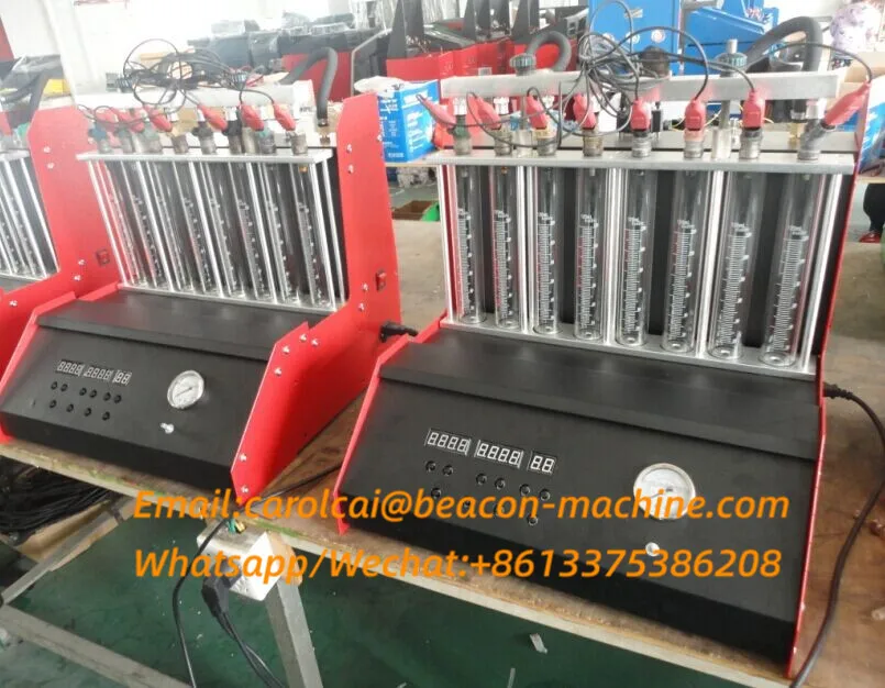BC-8H 8 Cylinders Fuel Injector Diagnostic Cleaning Machine Injector Cleaning Equipment