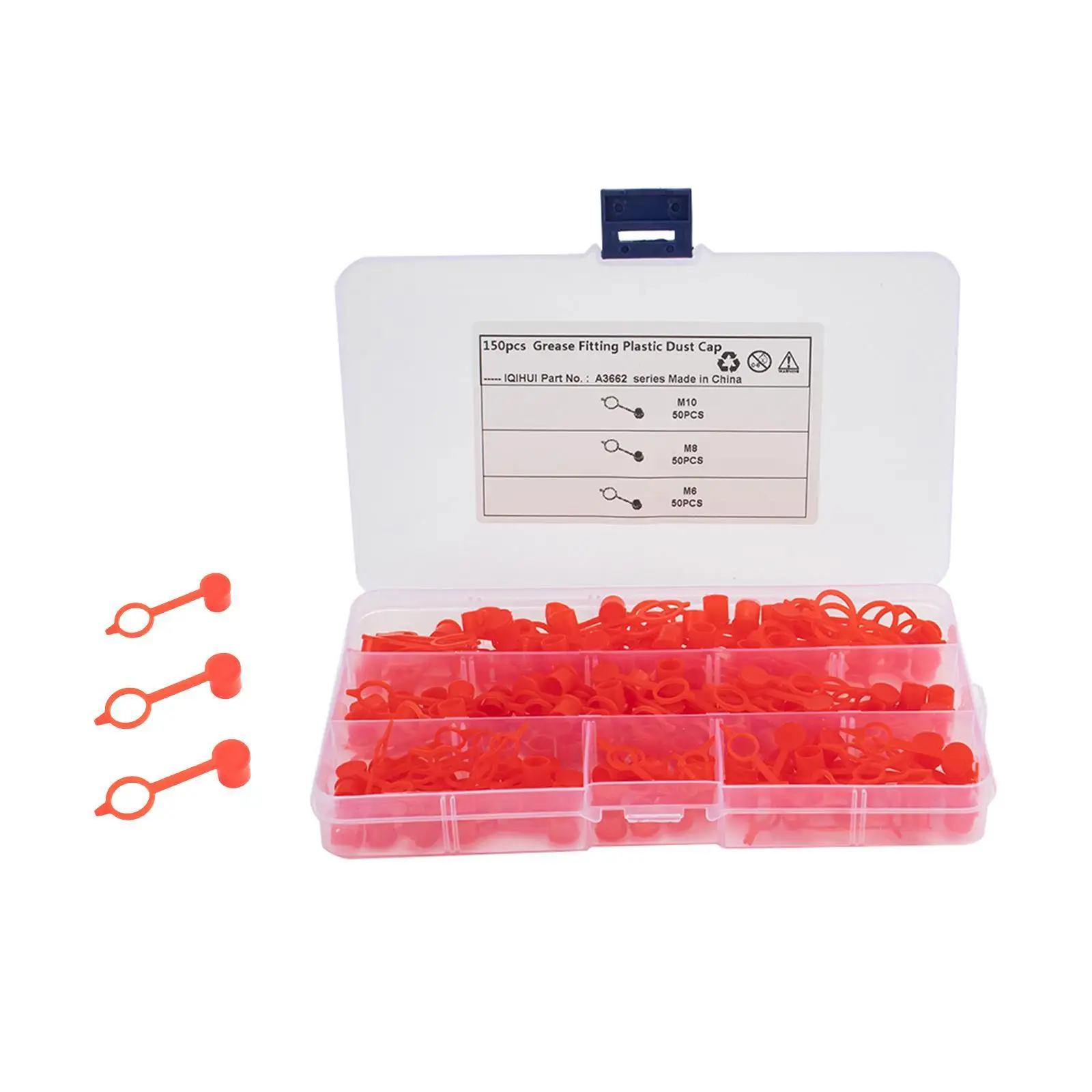 Polyethylene Grease Fitting Caps Easy Installation Brake Bleeder Screw Cover Auto Parts Dust Protection for Car and Motorcycle