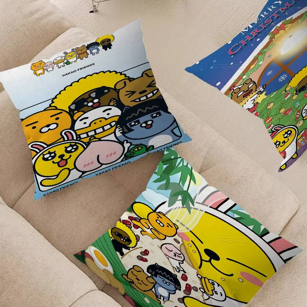 Anime K-KAKAOS Cartoon F-FRIENDS Personalized Pillow Cover Kids Bedroom Wild Party Decor Pillowcase kid Birthday shower Gift