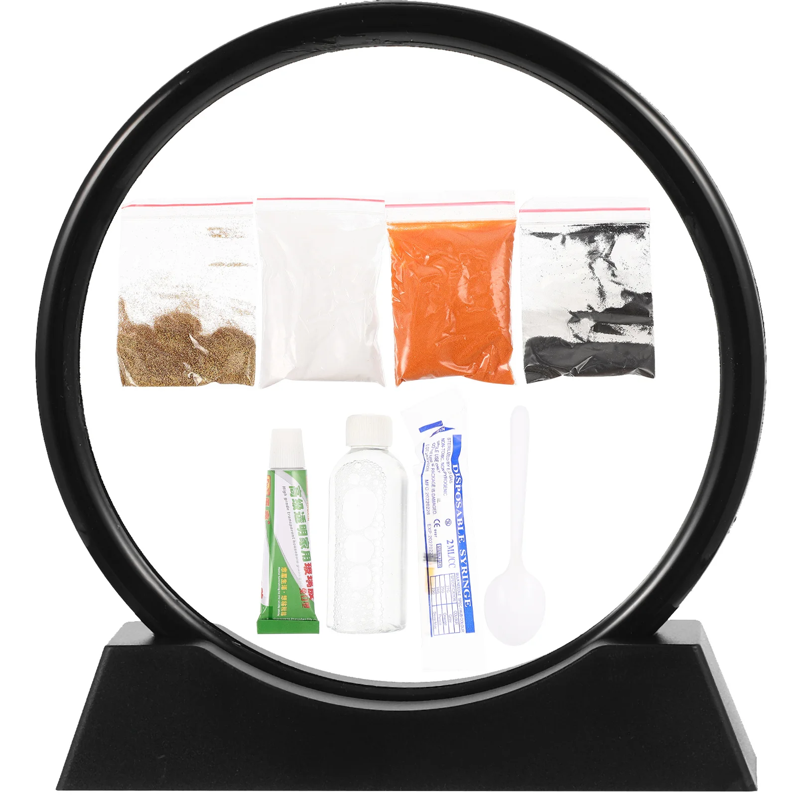 

1Set Quicksand Painting Decor DIY Moving Sand Art Picture Desktop Decorative Ornament for Living Room Bedroom Study