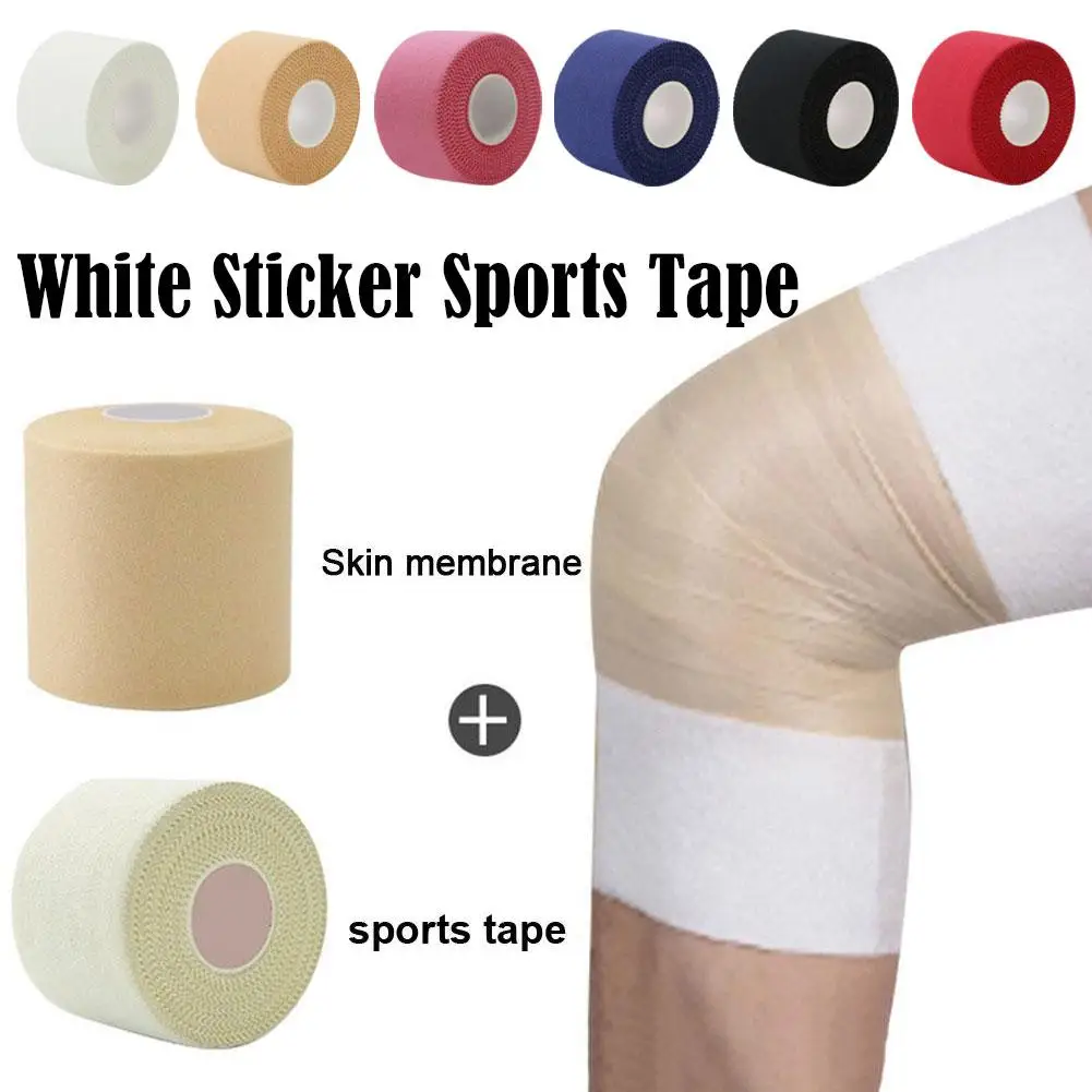 White Patch Tooth Edge Sports Tape Skin Film Wrist Guard Ankle Color Protective Gear Cotton Fixed Tape Muscle Restraint Elastic