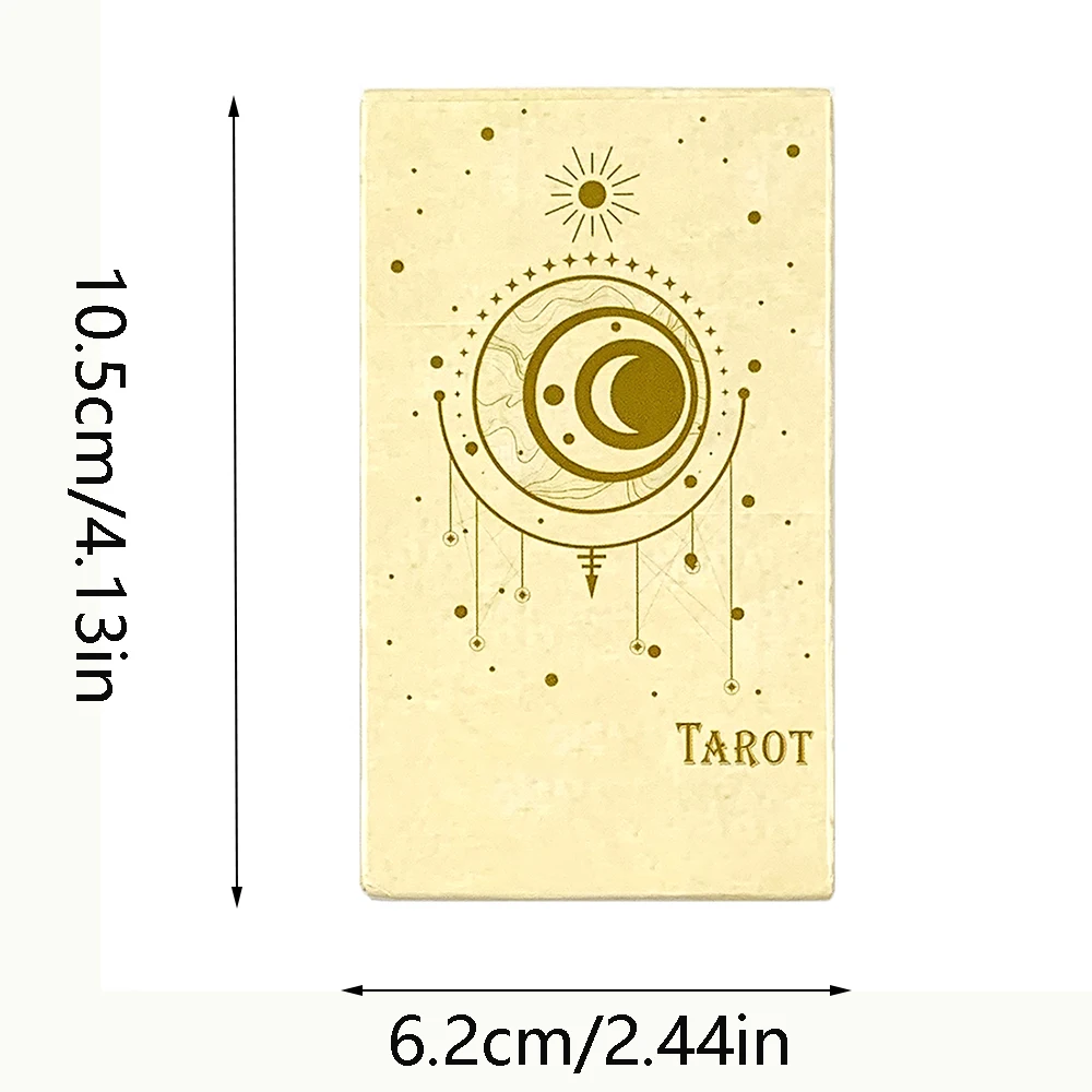 Baraja de cartas de Tarot, 78 Uds., para principiantes fáciles, destino, adivinación, fiesta, juego de mesa