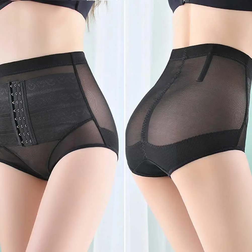 Women High Waist Abdominal Underwear Postpartum Recovery Hip Breathable Panties Body Shaper Loss Shaper Ultra-thin Lift Wei N8O3