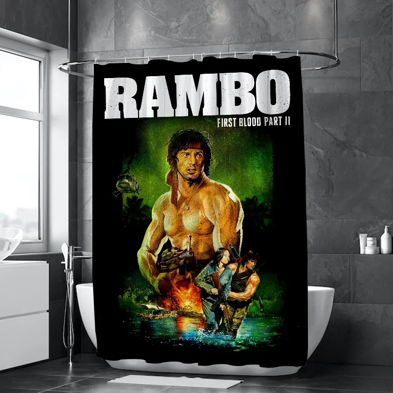 ผ้าม่านห้องน้ํา Rambos ผ้ากันน้ําผ้าม่านห้องน้ําผ้าม่านสําหรับห้องนอนพับอุปกรณ์เสริมฉากกั้น Bath % 4¥p