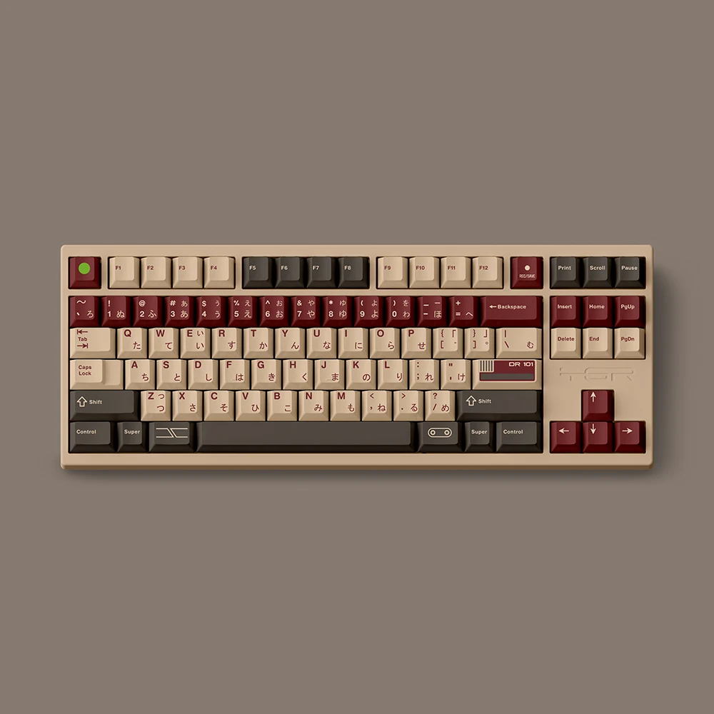 Oryginalny FBB DR101 Keycap 145 klawiszy Retro PBT termosublimacyjna klawiatura mechaniczna niestandardowe PC Esports Gaming oś magnetyczna