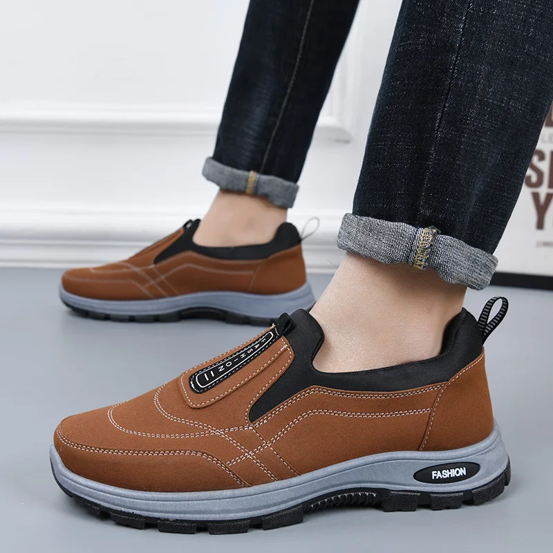 Men Casual Shoes Lightweight Summer Shoes for Man Breathable Slip on Flats Men Fashion Outdoor Walking Footwear Loafers for Men