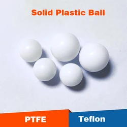 PTFE plastic balls PTFE Teflon solid plastic beads 2/4/8/10/18/25mm high and low temperature resistant