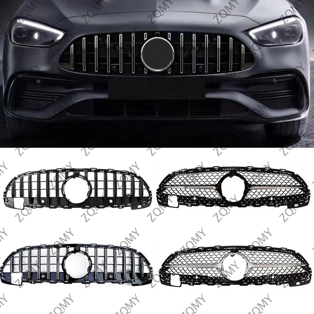 

Front Bumper Grille Centre Radiator Grid Grill For Mercedes Benz W206 C Class C180 C200 C300+ 2022 2023 2024+