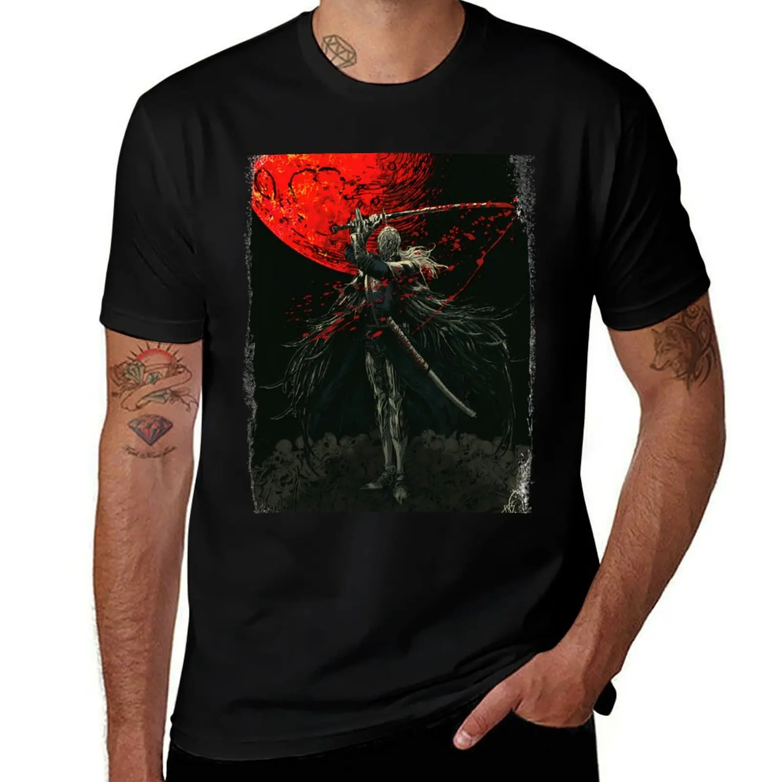 

Bloody crow of Cainhurst T-Shirt fashion shirts luxury designer tees mens t shirt graphic