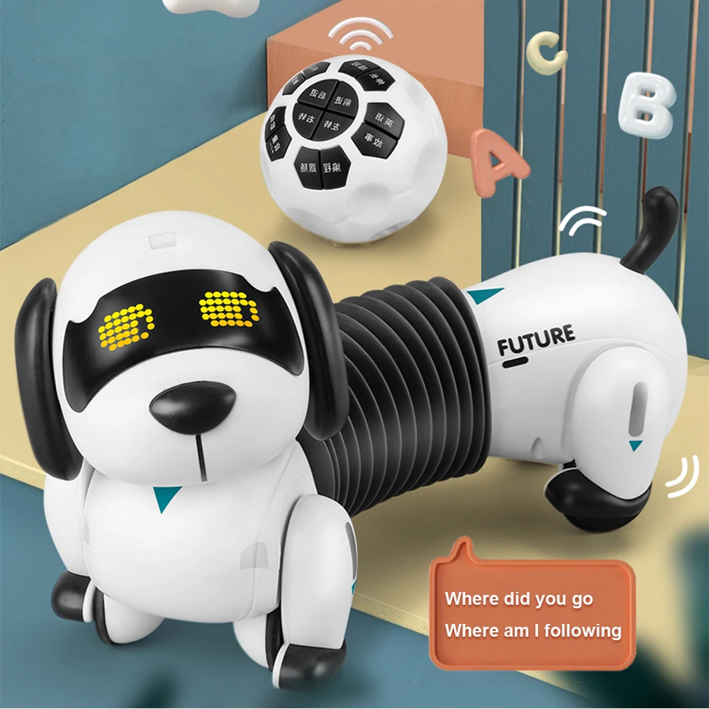 New Toy Dog Ai Intelligent Robot Dog Voice Dialogue Programming Interaction Will Bark Will Walk Simulation Toy Dog Boy Girl Gift