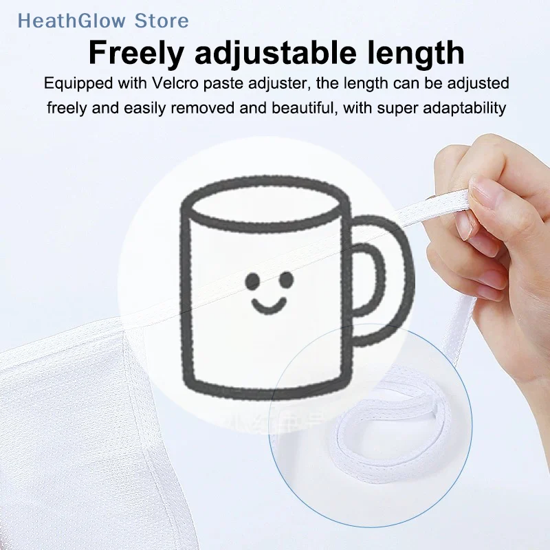 

"Adjustable Tracheal Cannula Throat Curtain Tracheostomy Tube Wind Cap Dust Cover White Black Nude Patient Care Nursing Pad