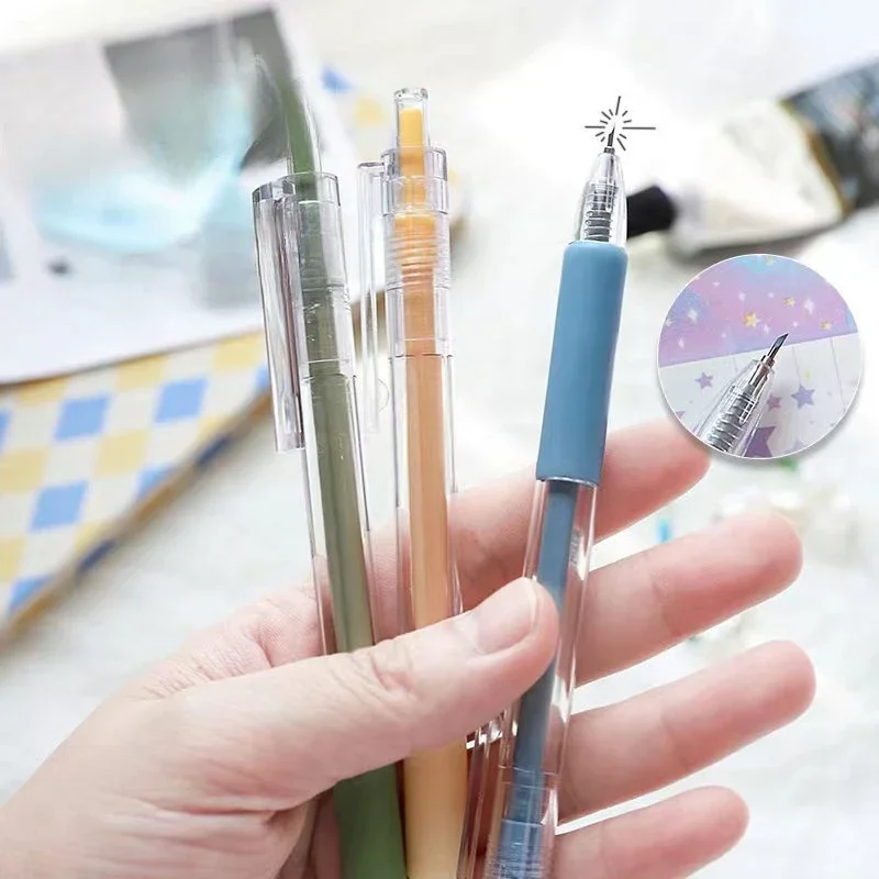 펜 모양 조각 칼 편지 오프너 종이 스티커 DIY Kinfe 가정용 미술 칼 미니 안전 휴대용 날카로운 칼