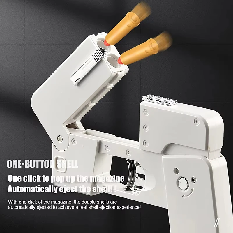 Folding Gun IC380 Toys Pistol Mobile Phone Model Bullet Soft Ammo Shelling Cool Phone 14Pro Max Gift Outdoor Game Sports Toy Gun