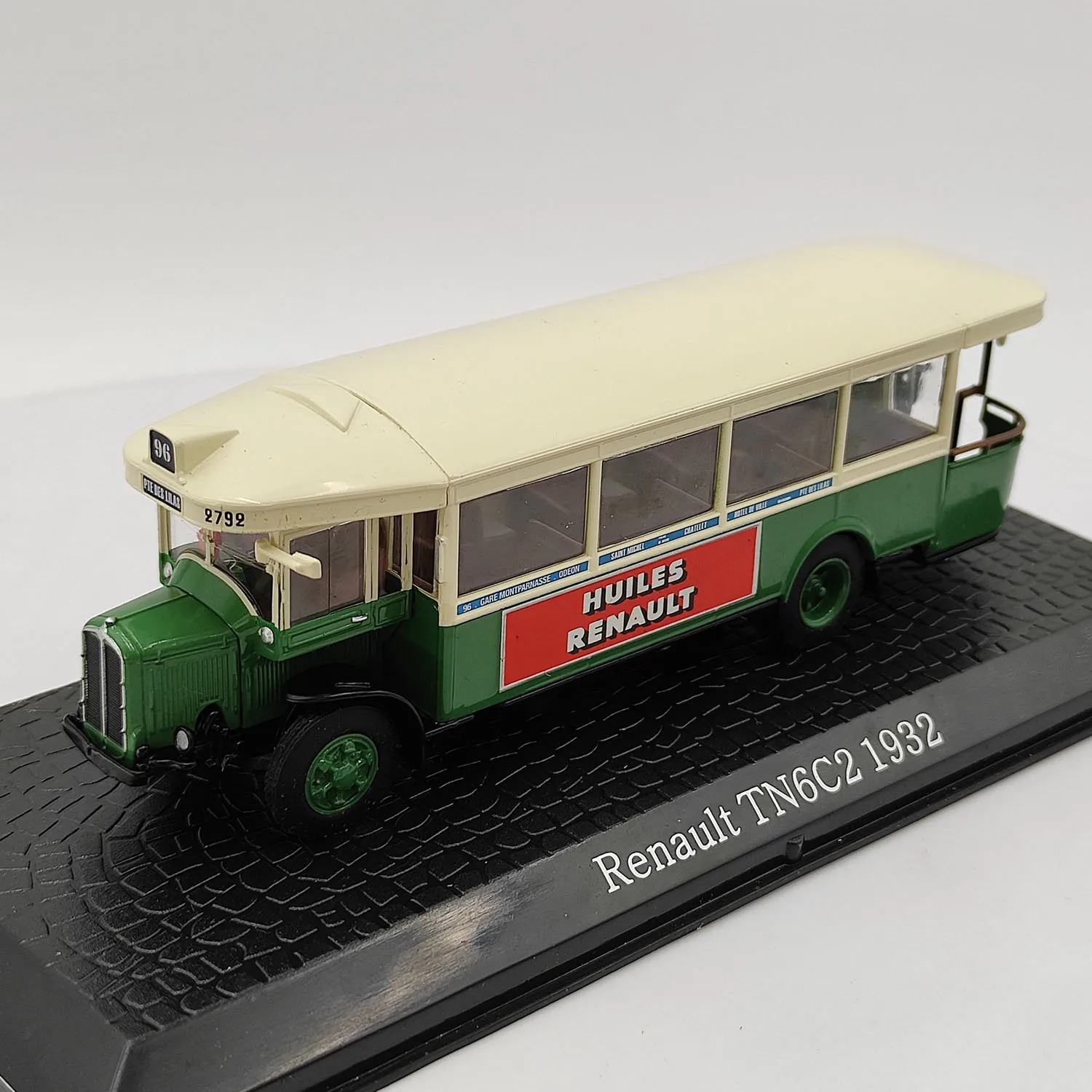 

Defects Diecast IXO 1/72 Scale Renault TN6C2 1932 French Vintage Large Bus Alloy Car Model Collectible Toy Souvenir Display