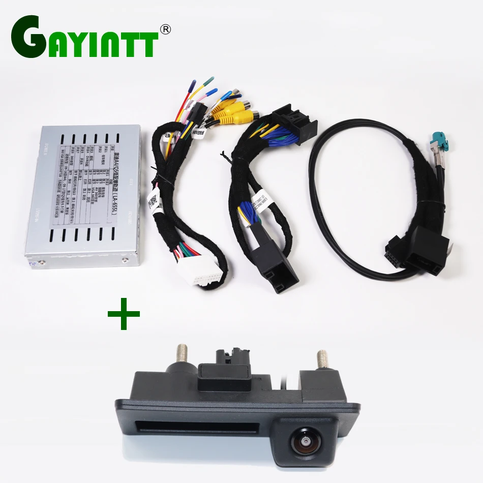 GAYINTT Car Rear Camera Adapter Reverse Camera Interface For For AUDI A4 A5 Q5 2009-2016 with OEM 6.5 inch screen decoder