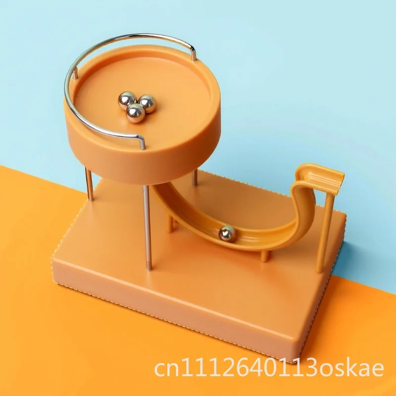 Creative marble perpetual motion machine ornament infinite cycle power decompression toy desktop track ball art ornament
