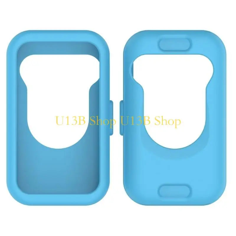 Cubierta protectora caja silicona suave U13B para banda 8/9 Smartwatch Scratch Resistente a mitad carcasa del
